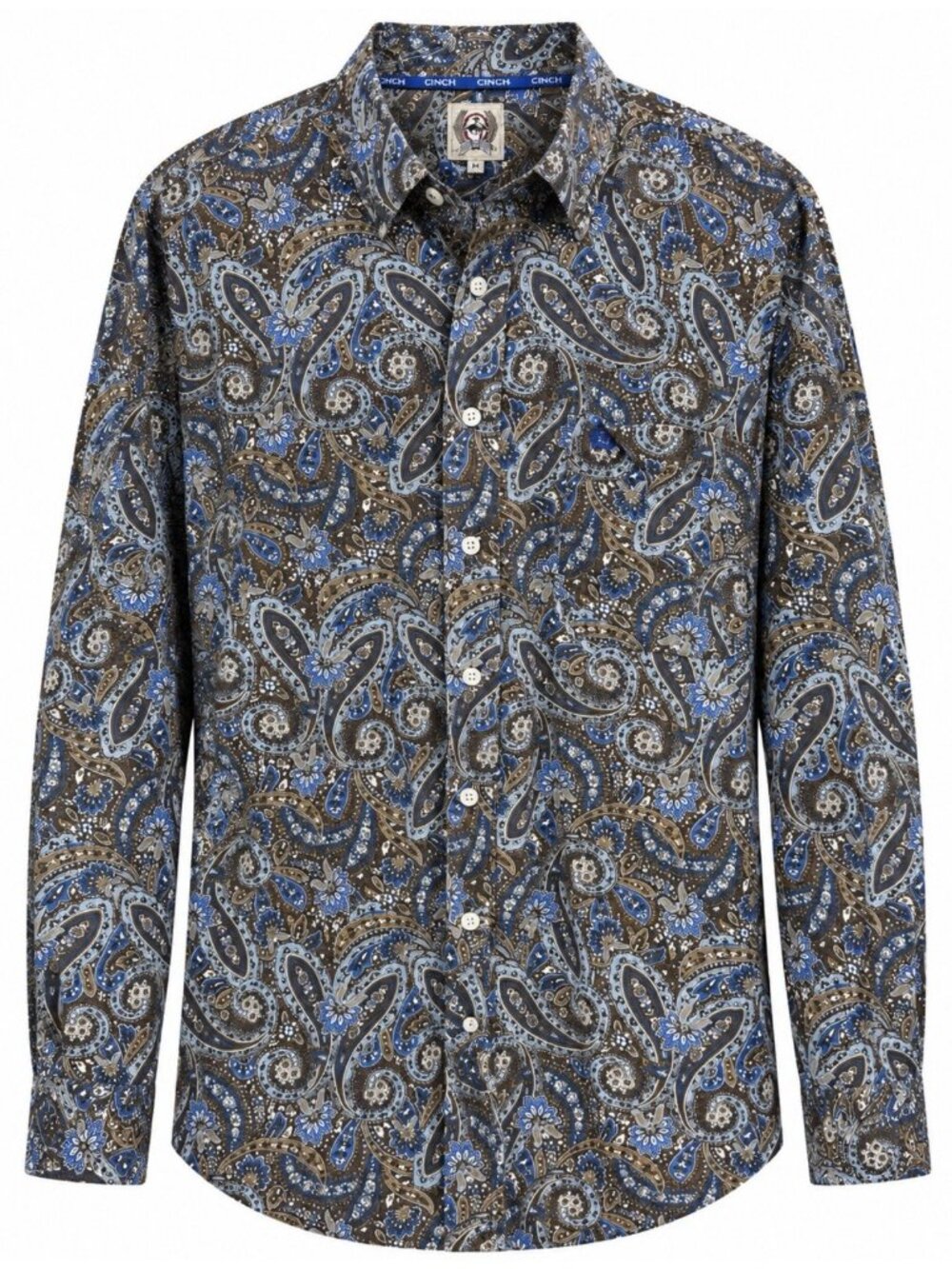 Cinch Button Down Shirt Men’s XXL Paisley Cotton Long Sleeve Western Rodeo